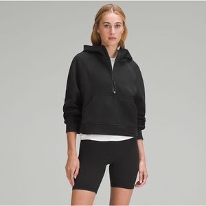 Lululemon Scuba Oversized Half-Zip Hoodie. Black quarter zip hoodie